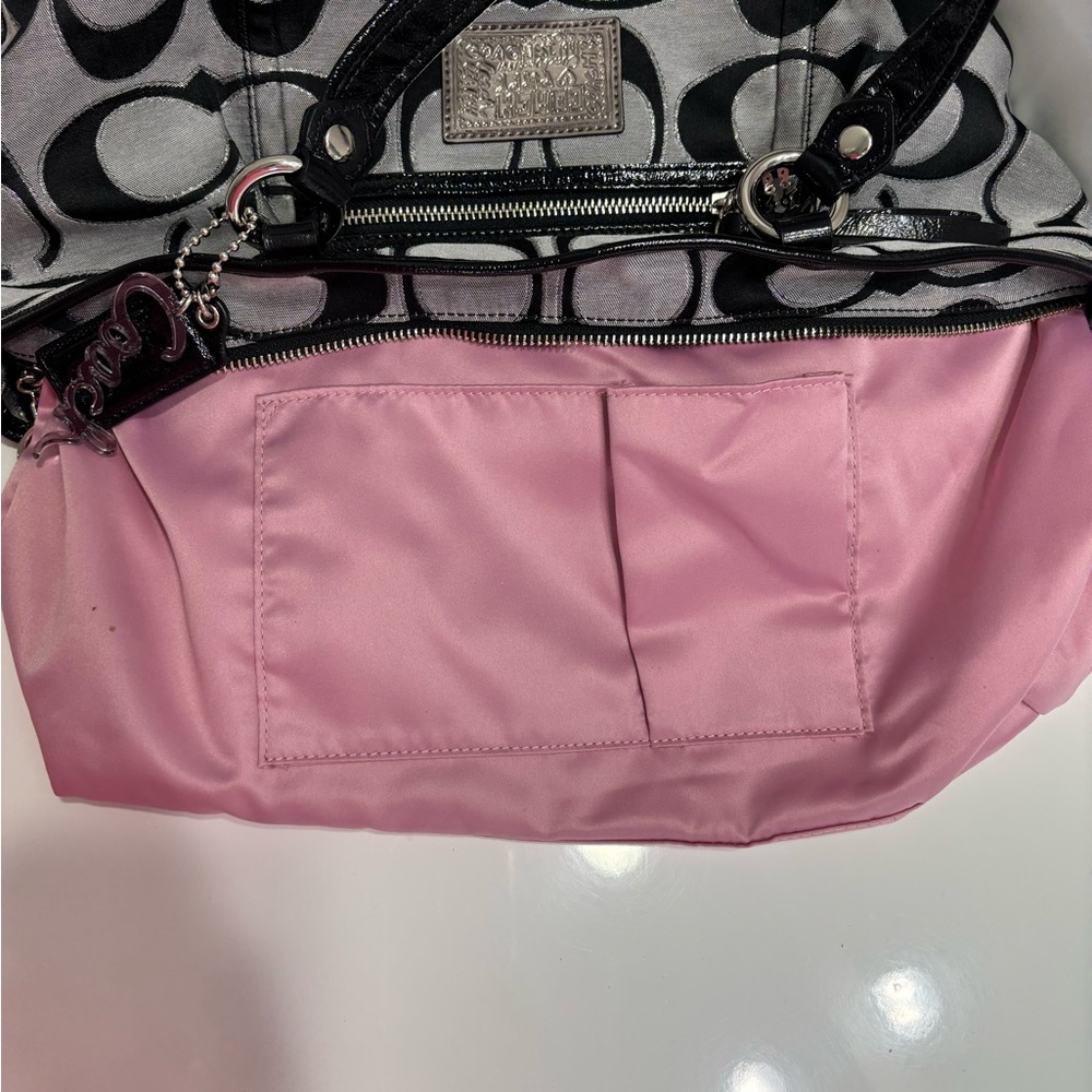 Coach Poppy Lurex Rocker Tote - Picture 15 of 17